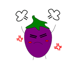 Fairy Venus of eggplant sticker #2345664