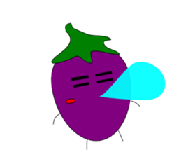 Fairy Venus of eggplant sticker #2345665