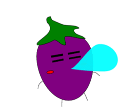 Fairy Venus of eggplant sticker #2345665