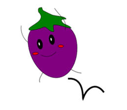 Fairy Venus of eggplant sticker #2345666