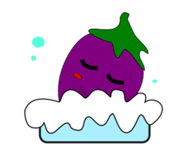 Fairy Venus of eggplant sticker #2345672