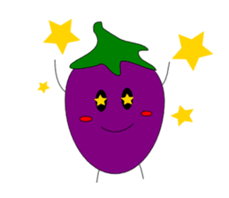 Fairy Venus of eggplant sticker #2345674