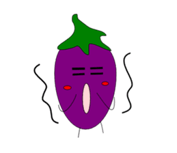 Fairy Venus of eggplant sticker #2345675