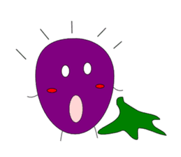 Fairy Venus of eggplant sticker #2345676