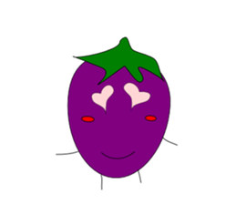 Fairy Venus of eggplant sticker #2345677