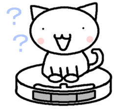 Cleaning robot cat sticker #2346048