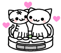 Cleaning robot cat sticker #2346066