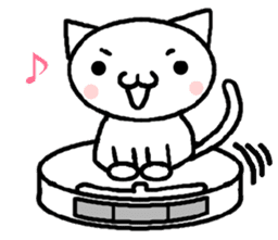 Cleaning robot cat sticker #2346073