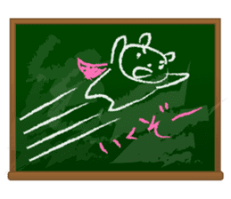 Chalk bear sticker #2346296