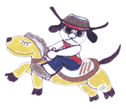 Good dog dodging sticker #2347148