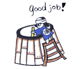 Good dog dodging sticker #2347155