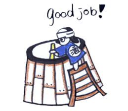 Good dog dodging sticker #2347155