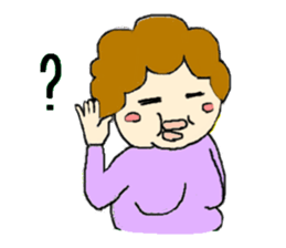 I like "obasan" and a dog. Part 2 sticker #2348388