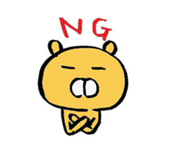 Feelings of bear sticker sticker #2348429