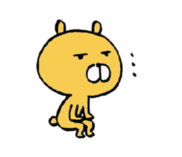 Feelings of bear sticker sticker #2348430