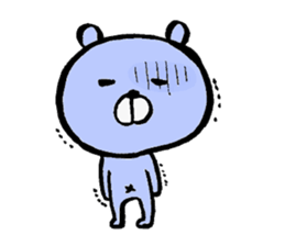 Feelings of bear sticker sticker #2348433