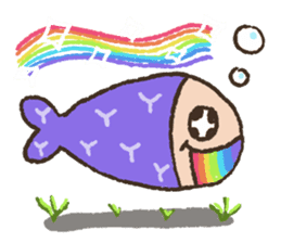 Rainbow Fish sticker #2348706