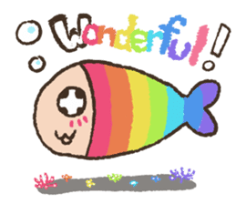 Rainbow Fish sticker #2348716