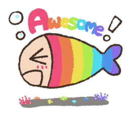 Rainbow Fish sticker #2348717