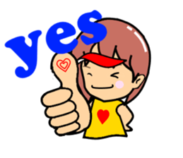 Playful golf lady sticker #2349122