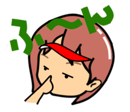 Playful golf lady sticker #2349123