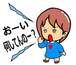 Playful golf lady sticker #2349131