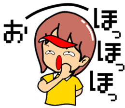 Playful golf lady sticker #2349137