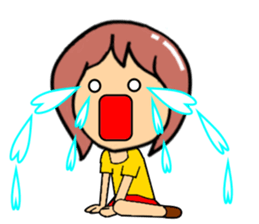 Playful golf lady sticker #2349147