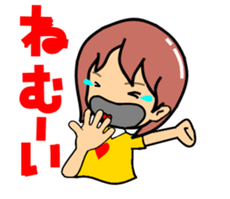 Playful golf lady sticker #2349148