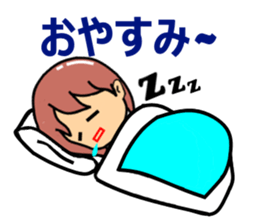 Playful golf lady sticker #2349150