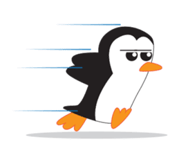 Mike - the penguin (EN) sticker #2349698