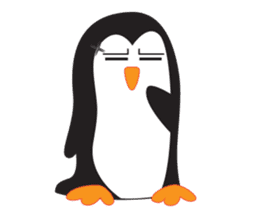 Mike - the penguin (EN) sticker #2349712