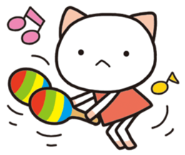 Relaxation cat life sticker #2350133