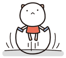 Relaxation cat life sticker #2350145