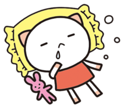 Relaxation cat life sticker #2350159