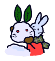 Dance with rabbit No.1 sticker #2350344