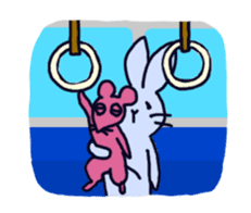 Dance with rabbit No.1 sticker #2350353