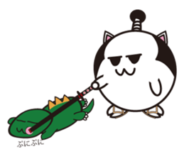 Daily life of samurai cat sticker #2351588