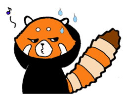 Lesser panda days sticker #2352001