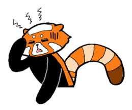 Lesser panda days sticker #2352011