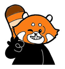 Lesser panda days sticker #2352012