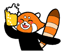 Lesser panda days sticker #2352029