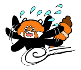 Lesser panda days sticker #2352030