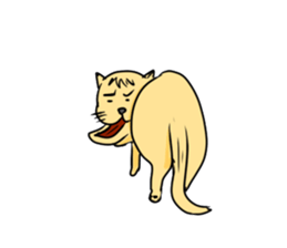 stray cat TAMEKICHI sticker #2353606