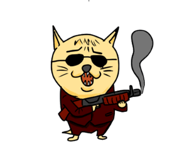 stray cat TAMEKICHI sticker #2353617