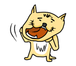 stray cat TAMEKICHI sticker #2353621