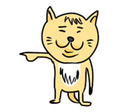 stray cat TAMEKICHI sticker #2353628