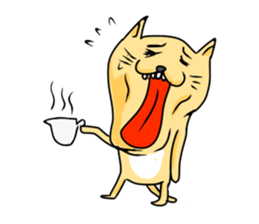 stray cat TAMEKICHI sticker #2353639