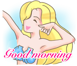 Beautiful & elegant mermaid in English sticker #2354044