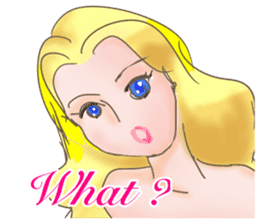 Beautiful & elegant mermaid in English sticker #2354048